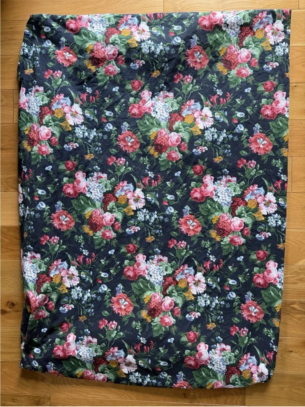 Ralph Lauren Queen Fitted Sheet Cossette Isadora 100% Cotton Floral Vintage